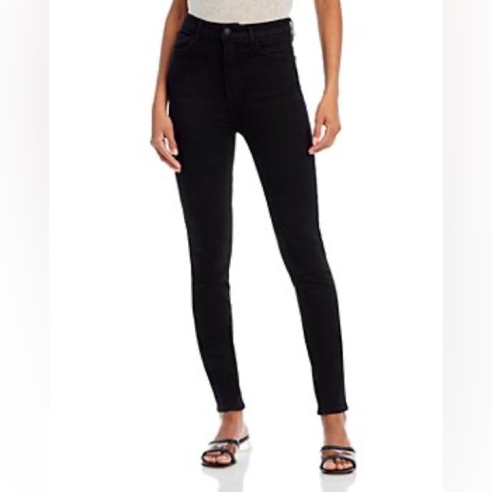 7 for all Mankind Gwenevere Super Skinny Black jeans